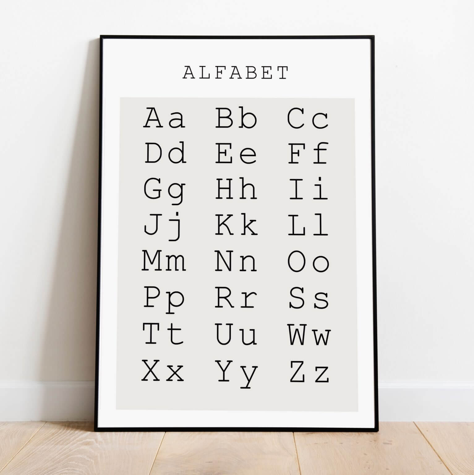 plakat alfabet
