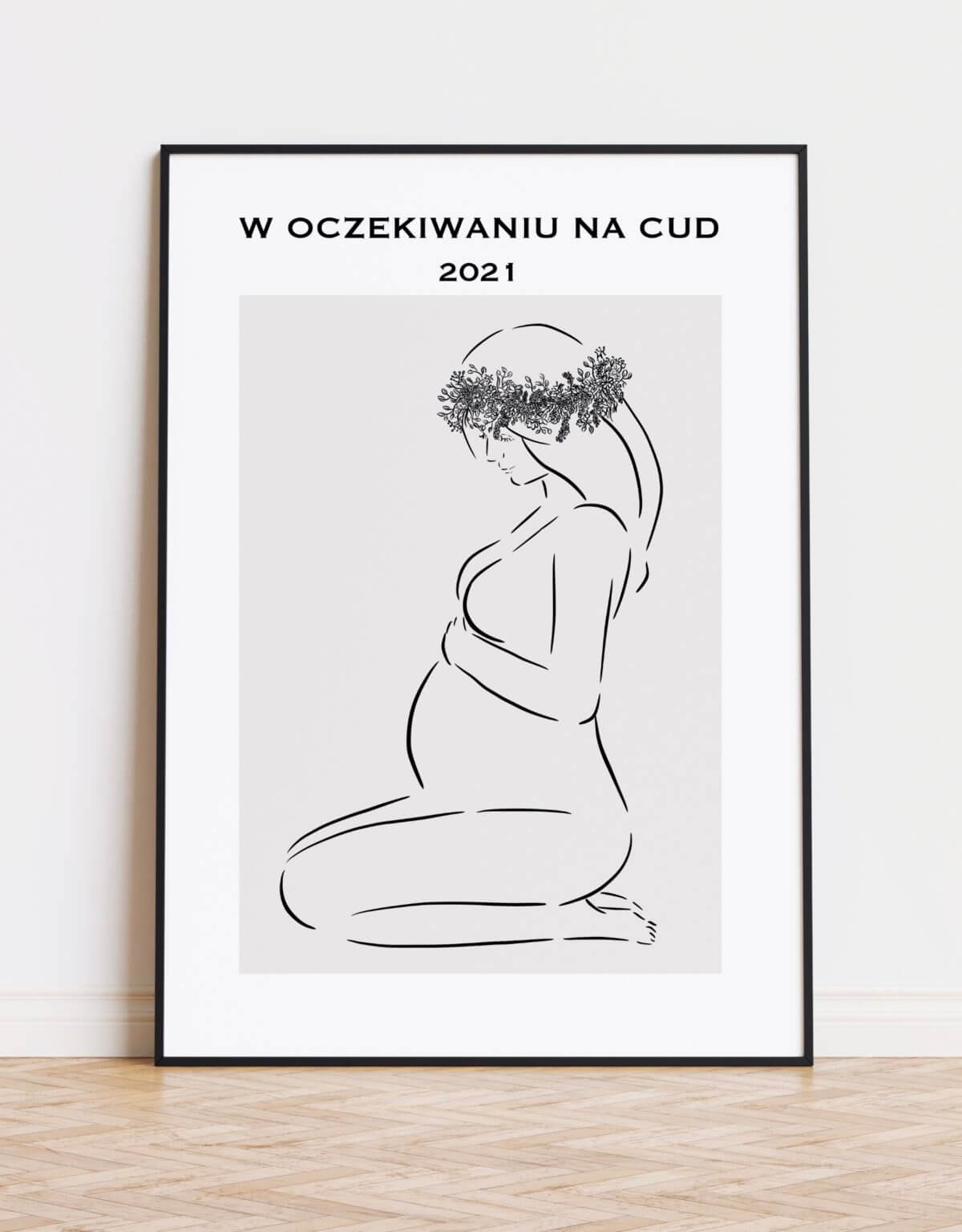 Prezent dla przyszłej mamy- personalizowana grafika