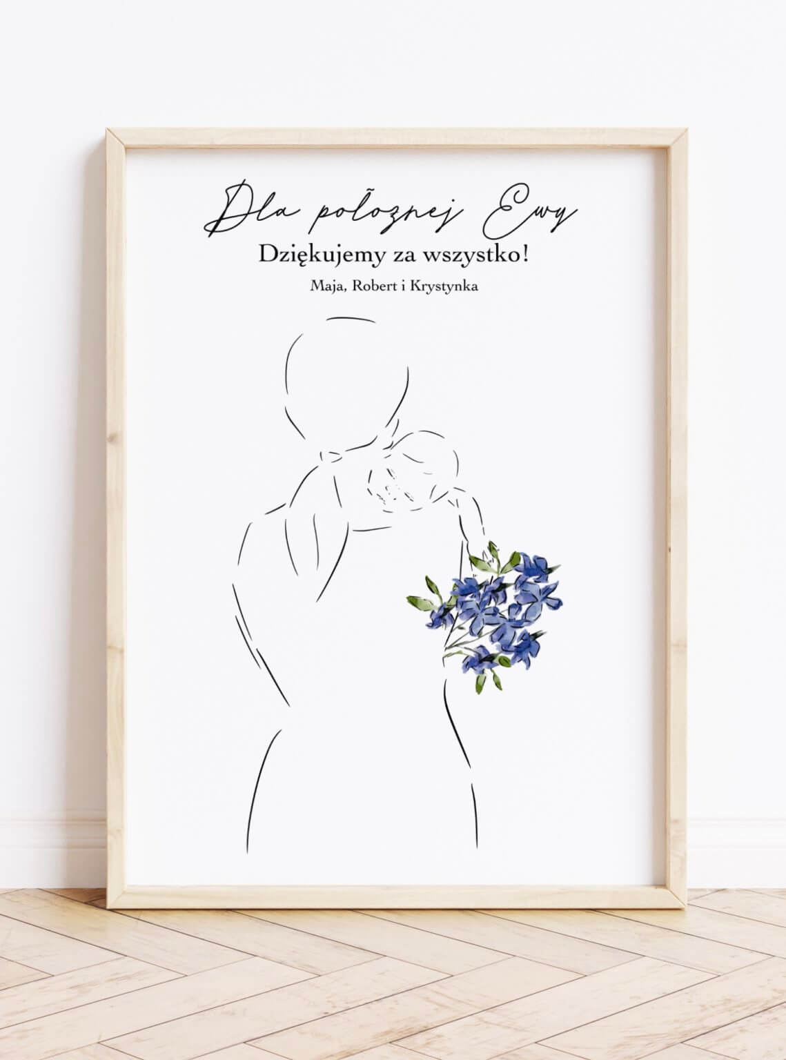Wyjątkowy prezent podziękowanie dla położnej, lekarza, pielęgniarki – personalizowany plakat