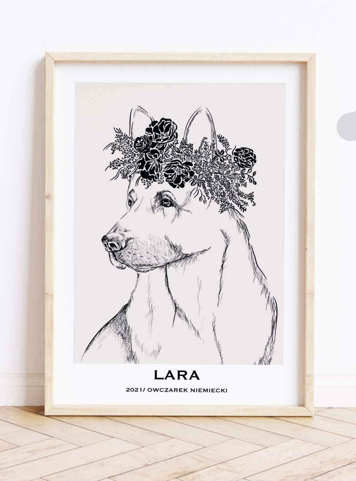 Prezent dla miłośnika psów- personalizowany plakat z psem (OWCZAREK NIEMIECKI)