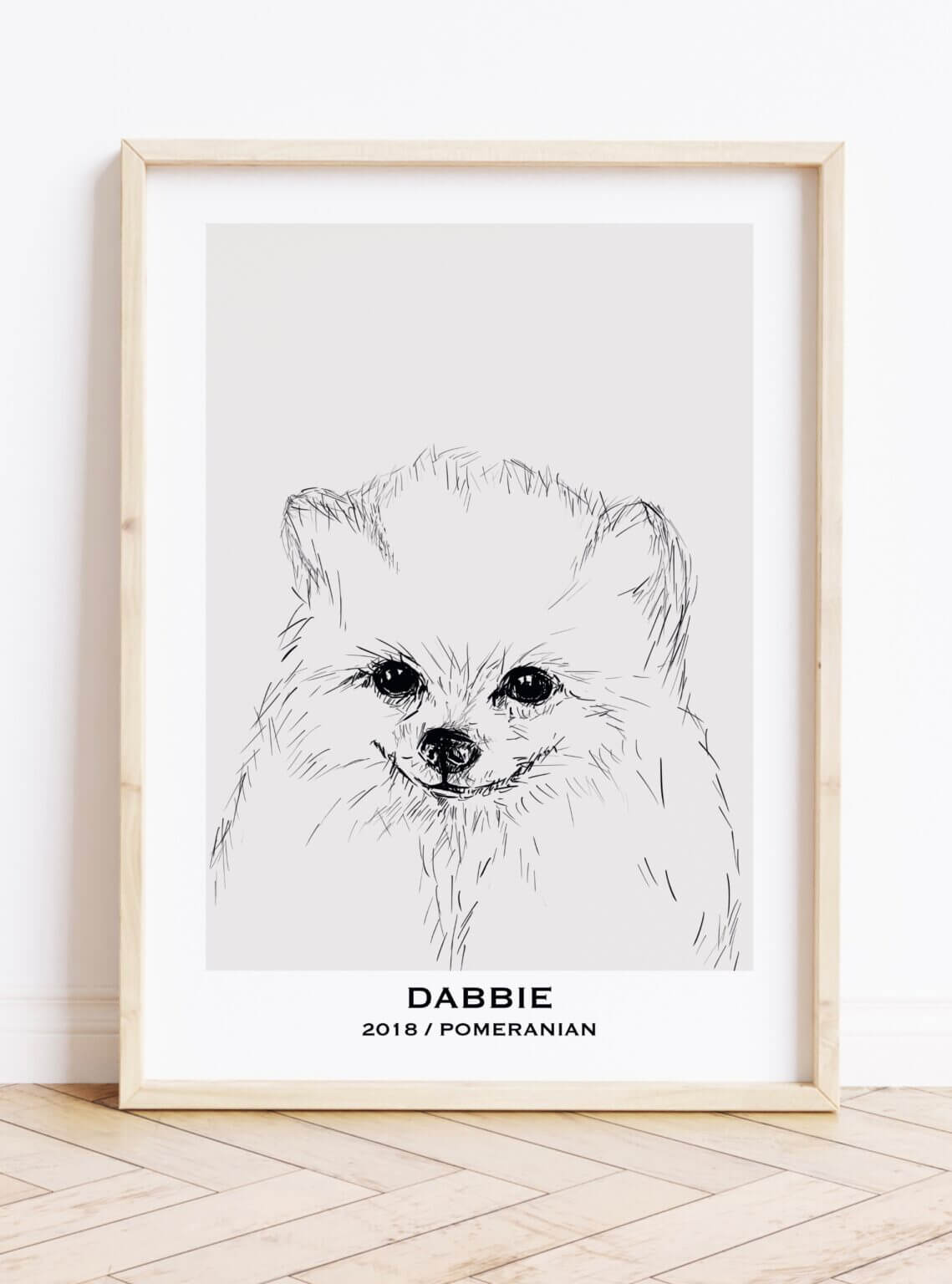 Prezent dla miłośnika psów- personalizowany plakat z psem (POMERANIAN)
