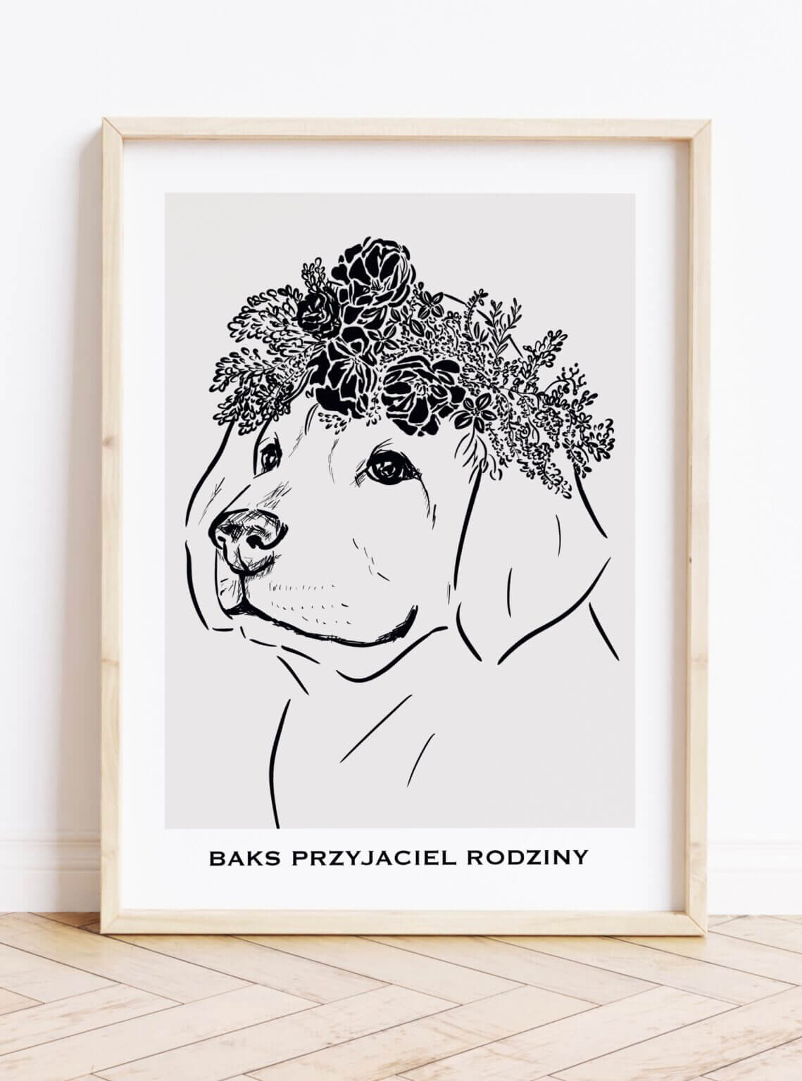 Prezent dla miłośniczki psów- personalizowany plakat z psem (LABRADOR RETRIEVER)