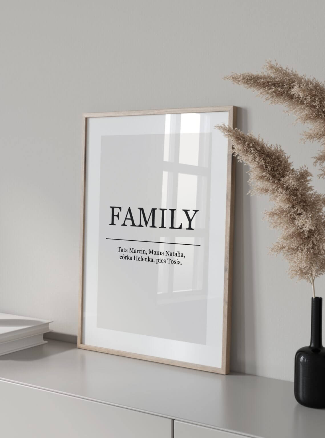 Plakat do salonu FAMILY (personalizowany opis)