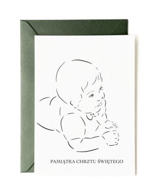 kartka dla chłopca na chrzest
