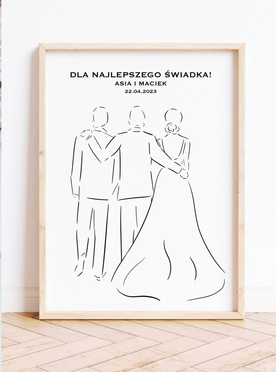 Podziękowanie dla świadka – personalizowany obraz