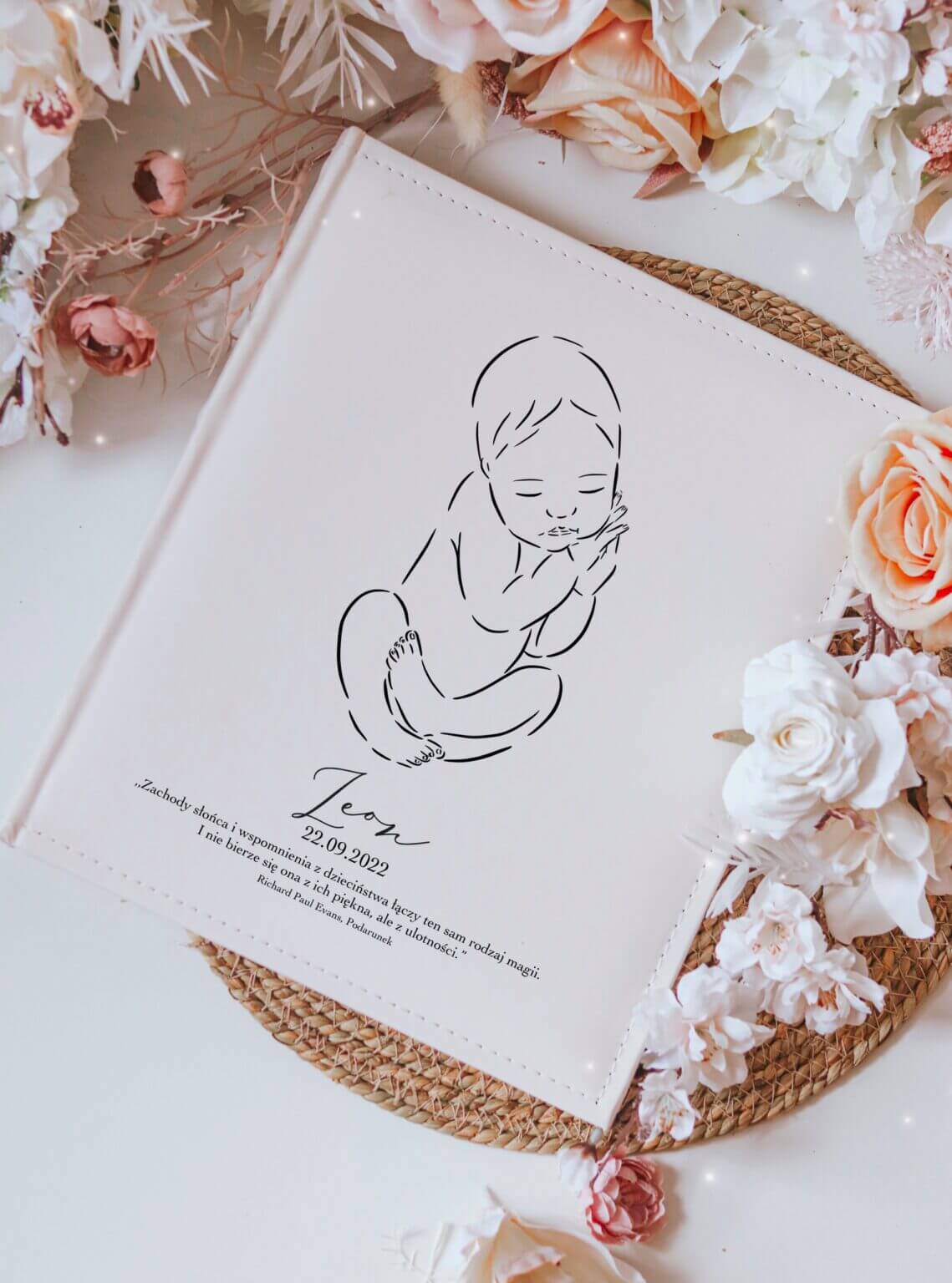 Prezent na święta dla noworodka – personalizowany album dla noworodka