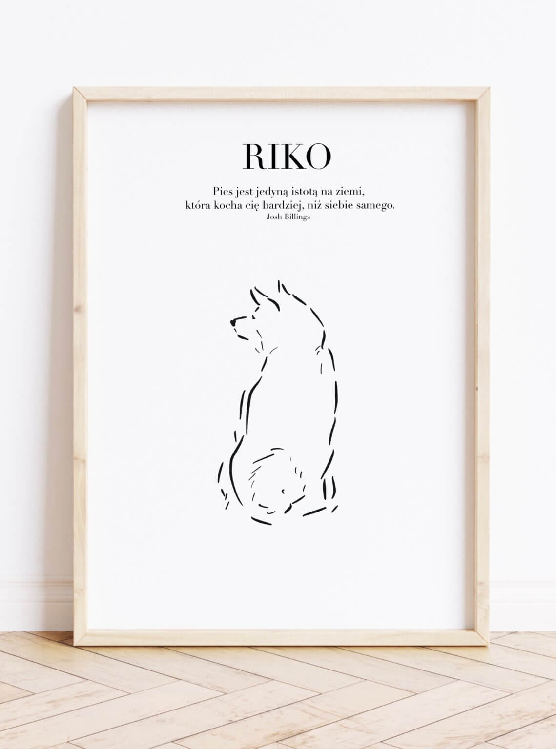 Prezent dla właściciela psa –  personalizowany plakat z shiba inu/samoyedem/akita inu