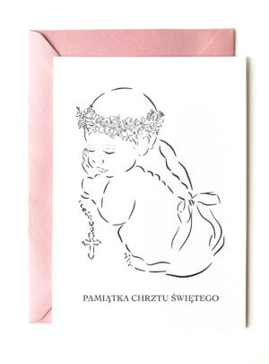 kartka na chrzest dziecka