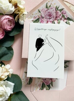 kartka akrylowa dla nowożeńców
