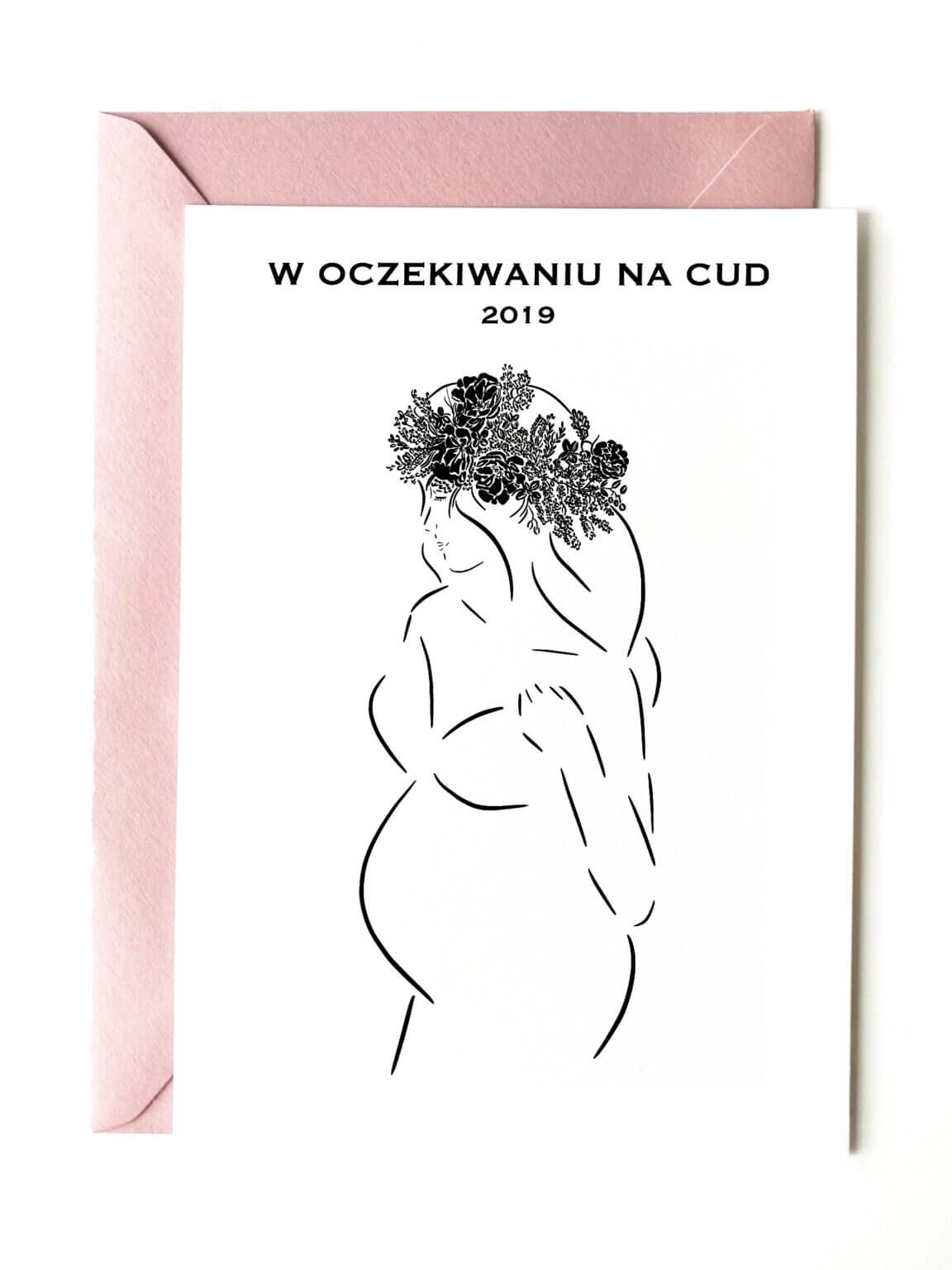 Kartka na Baby Shower dla koleżanki