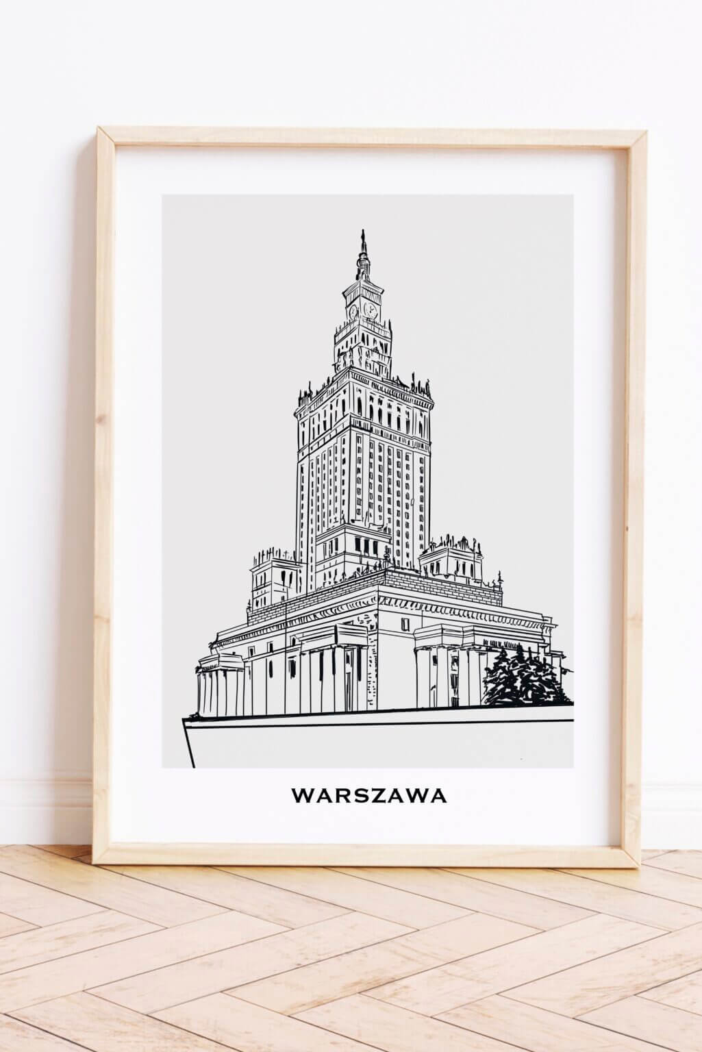 Plakat Warszawa (Pałac Kultury i Nauki w Warszawie PKiN)