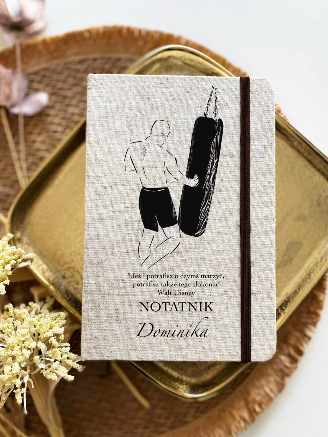Prezent dla boksera – personalizowany notes dla boksera