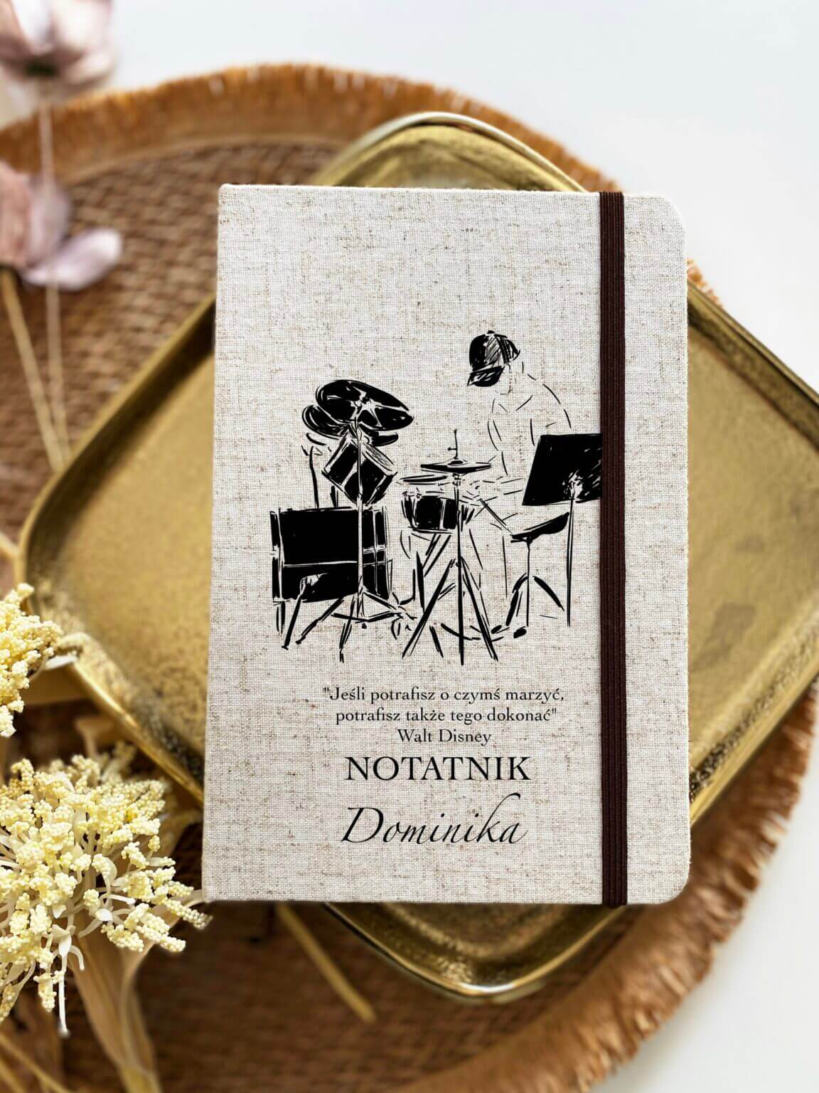 Prezent dla perkusisty – personalizowany notes dla perkusisty