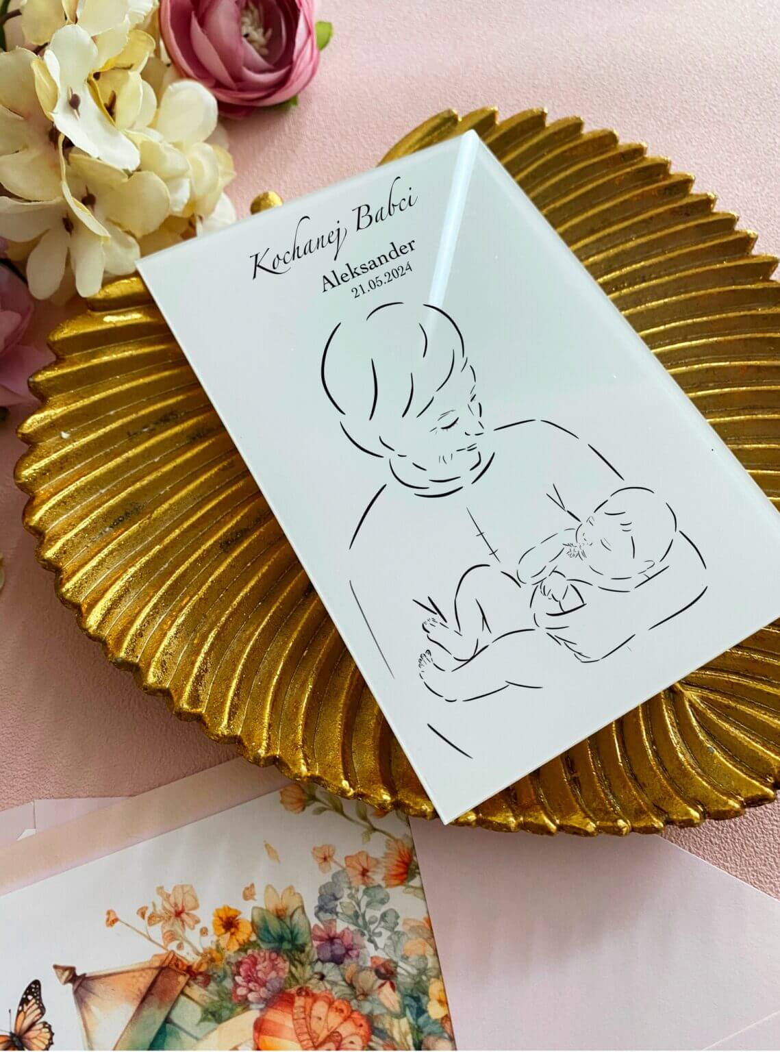 Kartka na Dzień Babci od noworodka