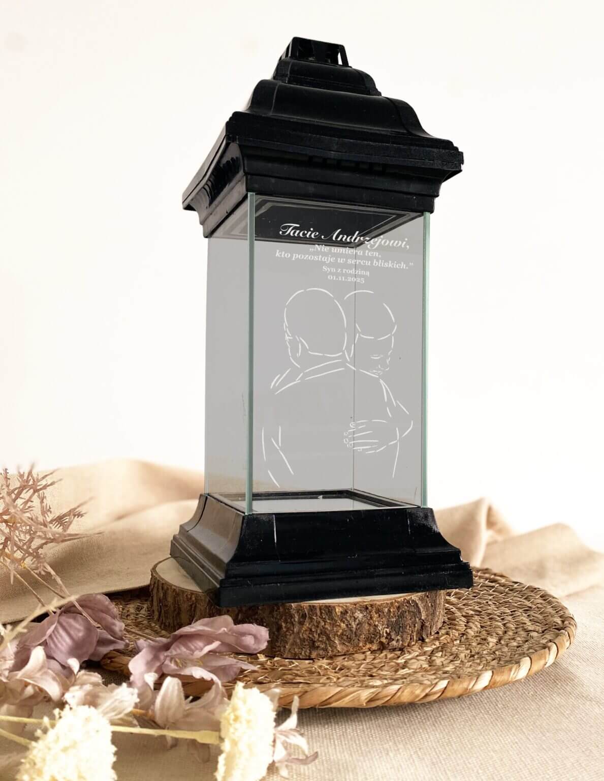 Personalizowany znicz na Dzień Ojca od syna