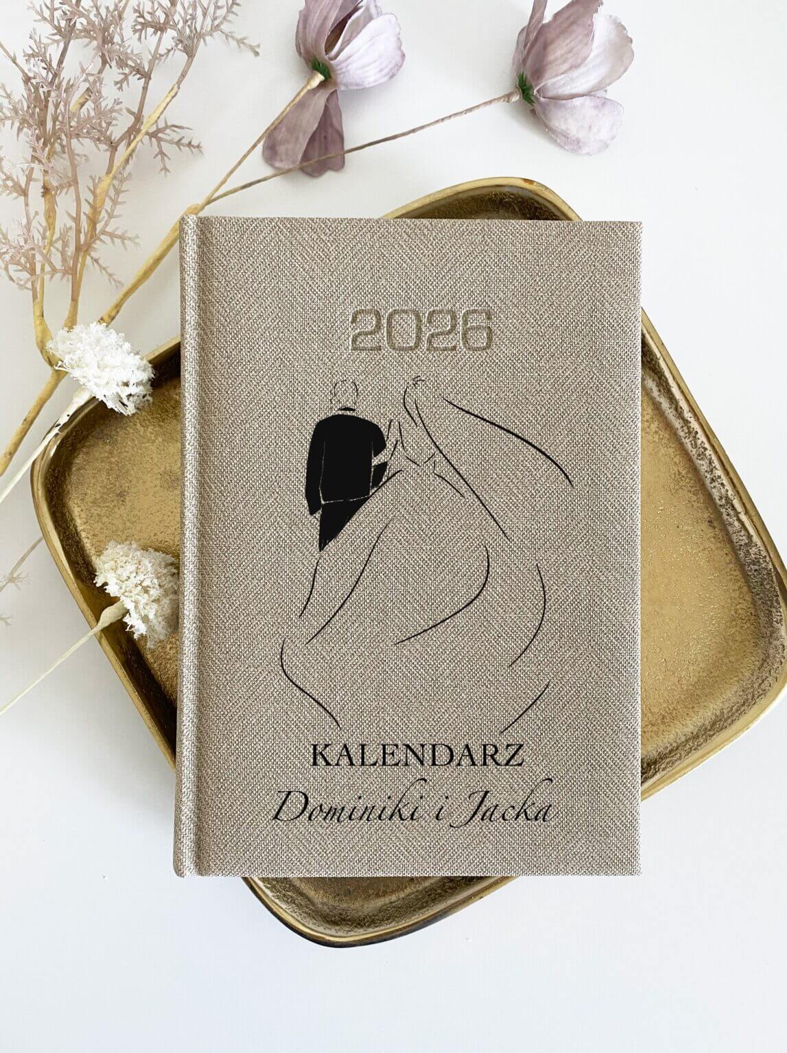 Personalizowany kalendarz ślubny 2026