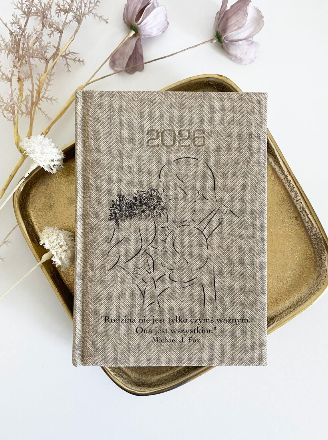 Prezent na Walentynki dla żony/ męża (kombinacja płci dzieci) – personalizowany kalendarz
