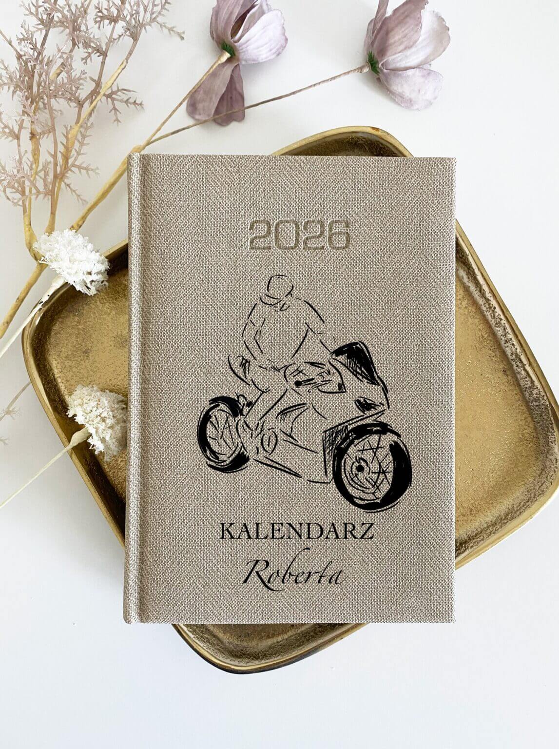 Personalizowany kalendarz dla motocyklisty 2026