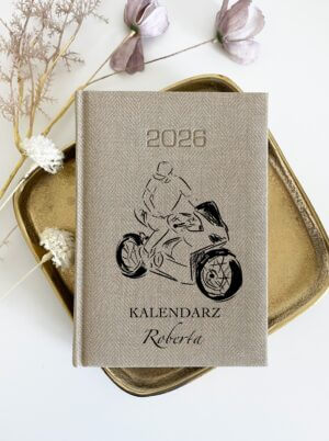 Personalizowany kalendarz dla motocyklisty 2026