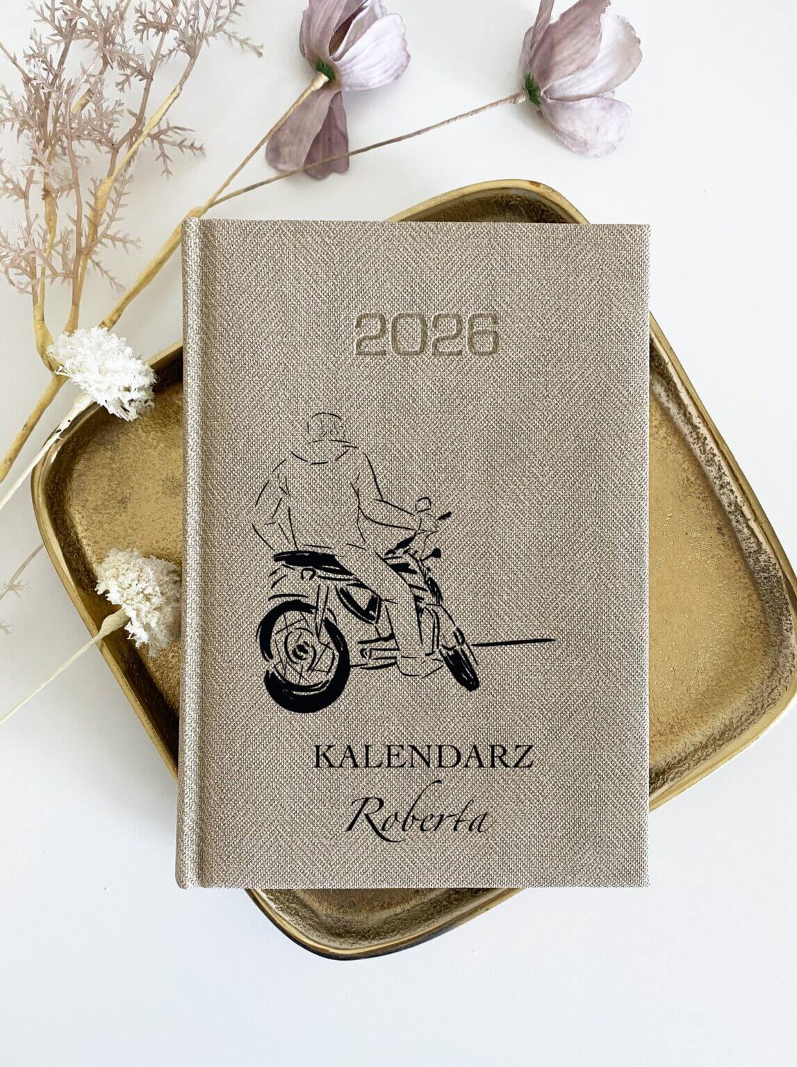 Personalizowany kalendarz dla fana motocykli 2026