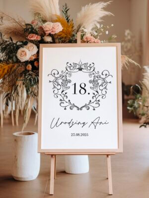 Tablica powitalna na 18 urodziny