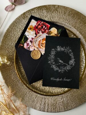 Kartki na święta dla firm z logo - zestaw 50 sztuk kartek i kopertami