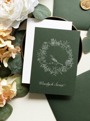 Kartki na święta firmowe - zestaw 50 sztuk kartek i kopertami