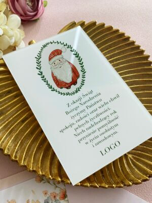 Kartki dla firm na szkle akrylowym - zestaw 10 sztuk kartek z kopertami